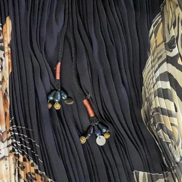 Etro Black Ruched Knee-Length Cocktail Skirt - Picture 5 of 7